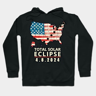 Solar Eclipse 2024 Party America Totality Total USA Hoodie